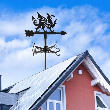 2 шт. Флюгер, указатель направления ветра, черный, направление ветра