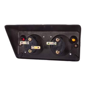 Комплект боковых и задних алюминиевых фонарей Т-25 левый+лампочки правый