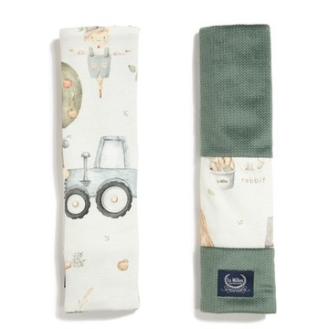 La Millou Seatbelt Organic Abc Farm Ochraniacze