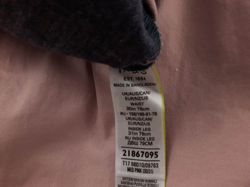 M&S bawełniane SPODNIE CHINO zwężane _ 30