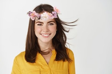 ВЕНОК НА ГОЛОВУ ПОВЯЗКА НА ГОЛОВУ УКРАШЕНИЕ СВАДЕБНЫЕ ПРИЧАСТИЯ ЦВЕТЫ