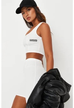 MISSGUIDED_KOMPLET KRÓTKIE SPODENKI TOP HCO988 R.M