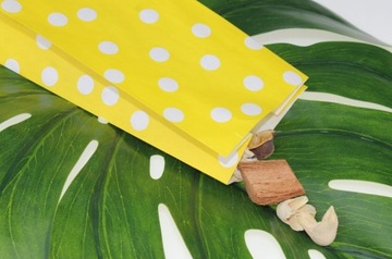 Блок-пакеты 10х6х26 см ЖЕЛТЫЕ с горшочками для СЛАДОСТЕЙ ПОДАРОК ​​НА ДЕНЬ РОЖДЕНИЯ