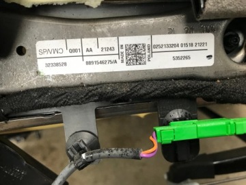 VOLVO XC40 2020 2021 МАТЕРИАЛ ПЕРЕДНЕГО ЛЕВОГО СИДЕНЬЯ ВОДИТЕЛЯ 32338528