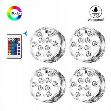 4 SZT LAMPKA LED DO WANNY OŚWIETLENIE BASENOWE SPA