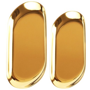 ЗОЛОТАЯ ОВАЛЬНАЯ РЫБНАЯ ТАРЕЛКА