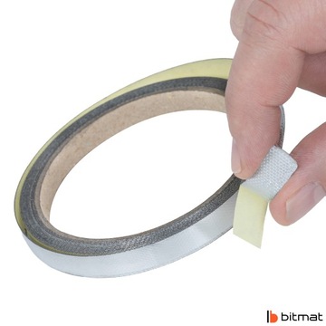 Srebrna Osłona Termiczna Samoprzylepna do 600°C 10 mm x 5 m taśma termiczna