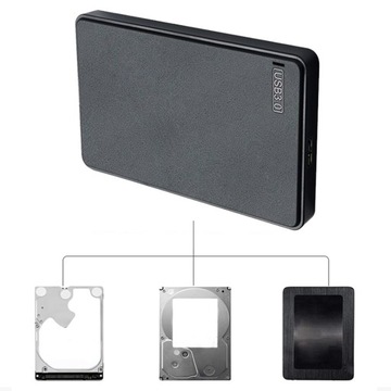 Obudowa zewnętrznego dysku twardego 2,5 cala, dla USB 3.0 do tyłu bez użycia narzędzi USB 3.0 do