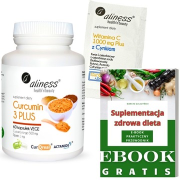 KURKUMA CURCUMIN C3 COMPLEX KURKUMINA + PIPERYNA Aliness
