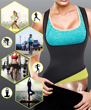 Koszulka neoprenowa sportowa do ćwiczeń trening fitness zdrowy tryb XL A33