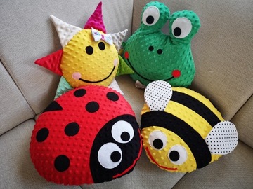 ПОДУШКА ИЗ ХЛОПКА ЛЯГУШКИ MINKY 40x40 CUTTER