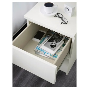 Комплект мебели для спальни ИКЕА МАЛЬМ 2шт белый 140x200