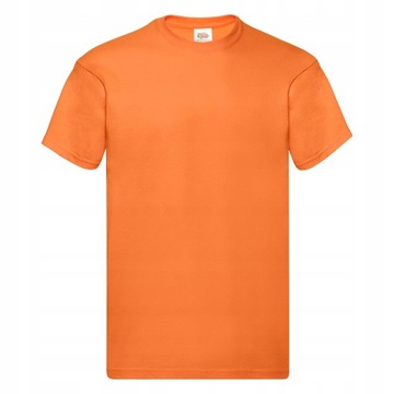 FRUIT OF THE LOOM KOSZULKA MĘSKA ORIGINAL POMARAŃCZOWA 3XL