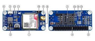 SIM7070G NB-IoT Cat-M GPRS GNSS HAT Raspberry Pi