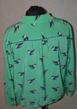 Zwiewna wiązana koszula w ptaki Style&co XL