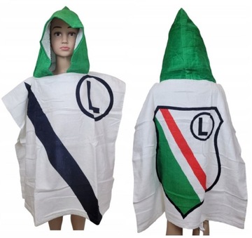 LEGIA WARSZAWA PONCHO RĘCZNIK Kąpielowy Ponczo