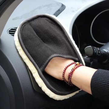 Флисовые перчатки для мытья автомобиля
