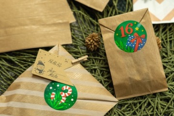 АДВЕНТ-КАЛЕНДАРЬ - СУМКИ + НАКЛЕЙКИ - НАБОР DIY XXL - EKO ALLBAG