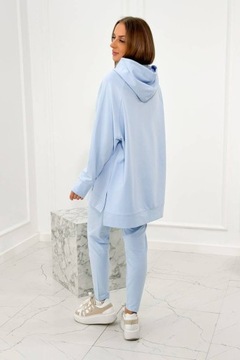 СПОРТИВНЫЕ ЛЕГГИНГИ И ХУДИ OVERSIZE, синий