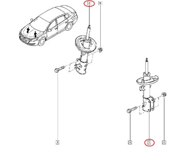 АМОРТИЗАТОР RENAULT RENAULT CLIO V ОРИГИНАЛ