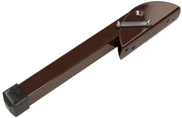 PODPÓRKA DO DRZWI 20 CM BRĄZOWA NÓŻKA PROSTOKĄTNA