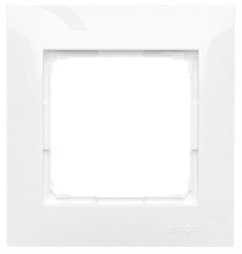 Белый Simon 54 Premium одинарная рама