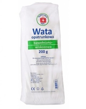 Wata opatrunkowa bawełniano-wiskozowa, 200 g (Apteczka ABC)