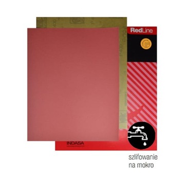 PAPIER ŚCIERNY ARKUSZ WODNY RED 230x280 2000 50szt