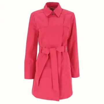 S.OLIVER Różowy płaszcz trencz pasek (40)