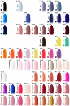 Набор из 8 гибридных лаков Claresa MILLING LAMP