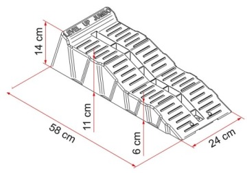 Пандусы Fiamma Level-Up Jumbo серые с чехлами