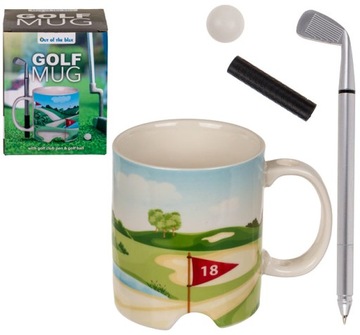 KUBEK GOLFISTY długopis piłeczka kij do golfa
