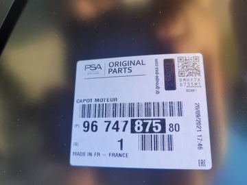 CITROEN OE 9674787580