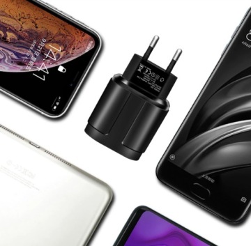 БЫСТРОЕ СЕТЕВОЕ ЗАРЯДНОЕ УСТРОЙСТВО QC + КАБЕЛЬ MICRO USB
