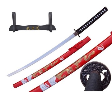 Miecz cosplay anime Katana Samurajski Dekoracja + STOJAK 4KM100-405RD