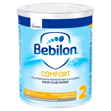 Bebilon Comfort 2 dla niemowląt z tendencją do kolek i zaparć 400 g