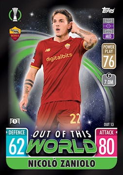 Match Attax Extra 2021/22 OOTW OUT13 Zaniolo