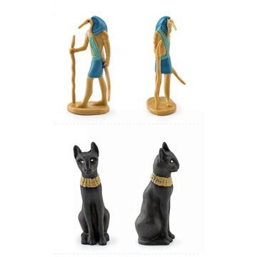 12 древнеегипетских фигурок, ранние египетские орнаменты с высокой имитацией.