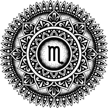 TATUAŻ ZMYWALNY TYMCZASOWY WODOODPORNY ZNAK ZODIAKU SKORPION DO 1-2 TYGODNI