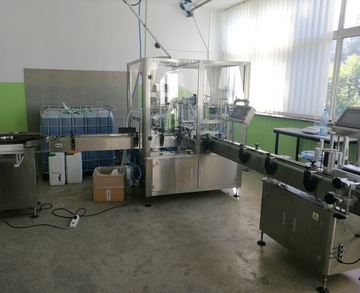 АВТОМАТИЧЕСКАЯ ЛИНИЯ НАПОЛНЕНИЯ, ПЕРИСТАЛЬТИЧЕСКИЕ НАСОСЫ, 4 ГОЛОВКИ