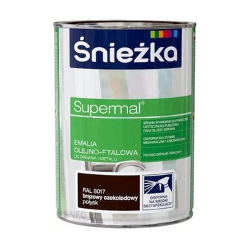 ŚNIEŻKA Olejno-Ftalowa 0,8 L Czekoladowy RAL 8017