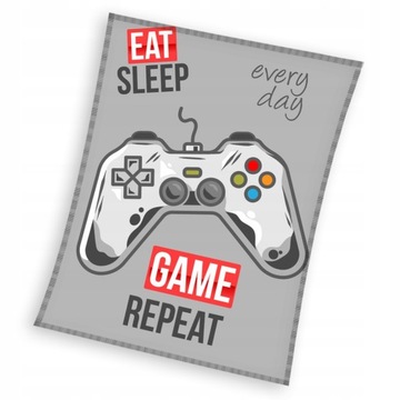 NARZUTA PLED KOCYK NA ŁÓŻKO KOC GAMER PAD 150X200cm