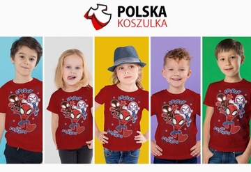 KOSZULKA DZIECIĘCA T-SHIRT DLA DZIECKA SPIDEY I SUPER-KUMPLE 128 JAKOŚĆ
