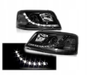 LAMPY REFLEKTORY VW T5 03-09 Rok DAYLIGHT BLACK