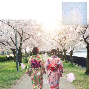 CHUSTECZKA DZIEWCZĘCA KOBIETA DZIEWCZĘCA CHUSTECZKA JAPOŃSKA