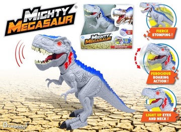 Potężny Dinozaur w kolorze Szaro Niebieskim Dragon-i Toys
