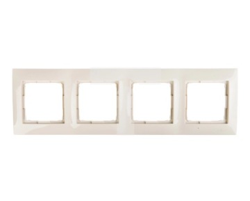 SIMON 54 PREMIUM RAMKA POCZWÓRNA - KREMOWA x4 - DR4/41