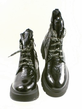 OLIVIA SHOES 714/1 ЧЕРНЫЕ БОТИНКИ, РАЗМЕР 40