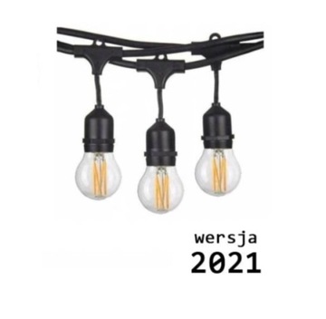 Girlanda ogrodowa 5m + 5szt żarówka 4W G45 2800K