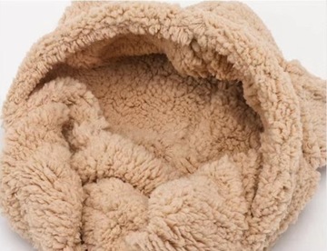 ТЕПЛАЯ ПЛЮШЕВАЯ ШАПКА И ШАРФ С МЕДВЕДЬМИ УШАМИ